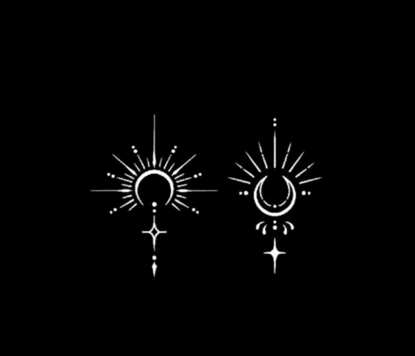 The stars and the moon stay together