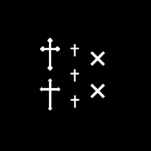 Small cross on the finger