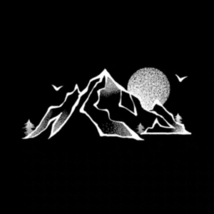 Mountains and Moon